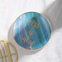 New design decoration round / heart shape custom printed ring display jewelry tray