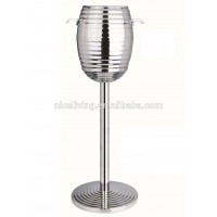 Stainless Double Walled Bamboo Shaped Ice Bucket