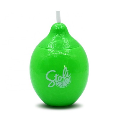 20oz Plastic novelty lemon shape sipper cup