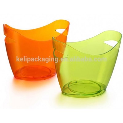 Wholesale Wine Barrel Acrylic Plastic Bucket For Beer