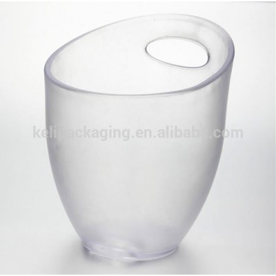 Wholesale Acrylic Ice Buckets Plastic Clear Champagne Barrels