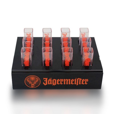 Jagermeister shot tube cup with acrylic holder