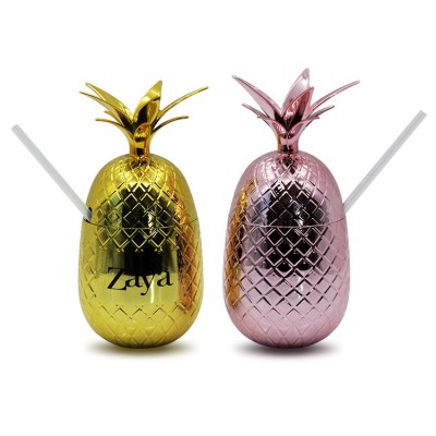 16oz Plastic novelty pineapple shape drinking cup for bar