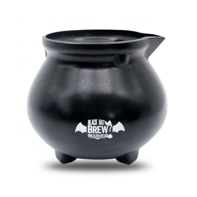 40oz Plastic black Halloween Candy Cauldron from United Industrial