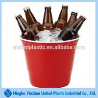 hard plastic red and white huge solo cup coolers ice bucket