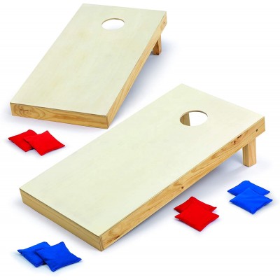 Amazon hole sale corn hole game set wood material