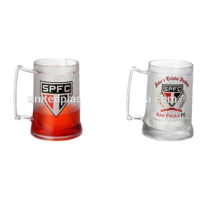 Hot new product 15 oz custom double layer plastic beer drinking cup