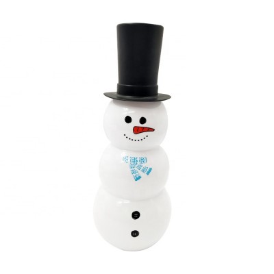 30oz Plastic novelty snowman Shape drinking cup for Christmas